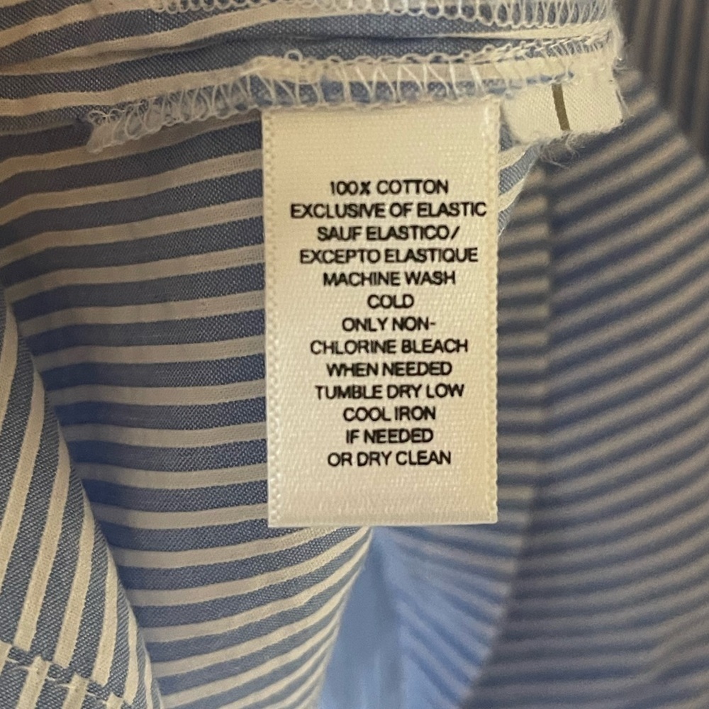 Loft striped off the shoulder blouse β’ Womens medium - Picture 4 of 8